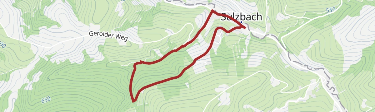 Route map: Kleine Waldrunde Sulzbach